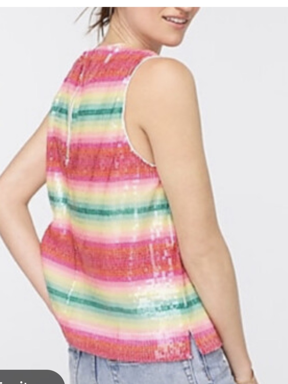 Jcrew sequin sleeveless top